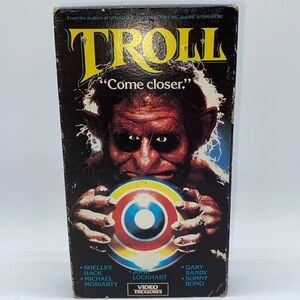 Troll VHS Video Mystical Fantasy Horror Creatures 1986
